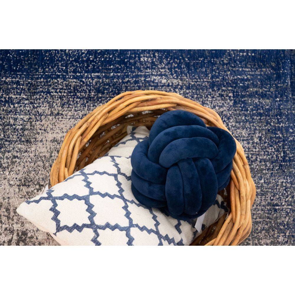Aubry Gaspard - Coussin en velours Noeud 25 cm - Imagen 4