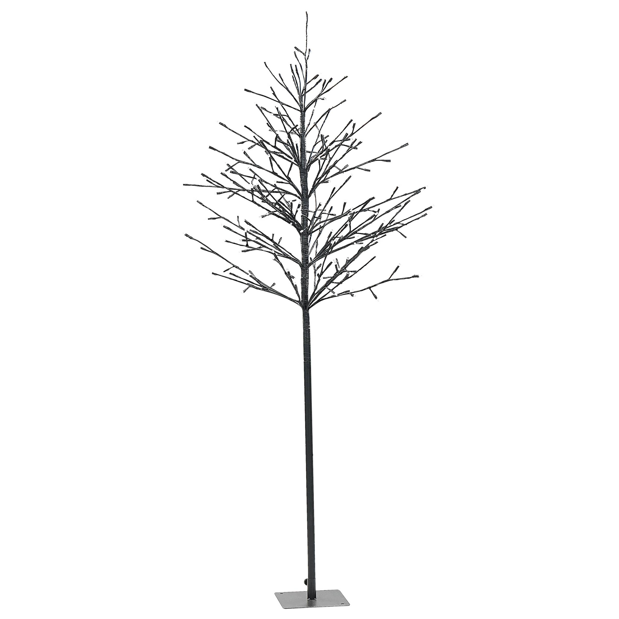 Beliani - Sapin de Noël Décoration LED en Métal noir 150 cm Décoration Saisonnière pour la Maison et le Jardin avec Lumières Noël Chic - Imagen 4