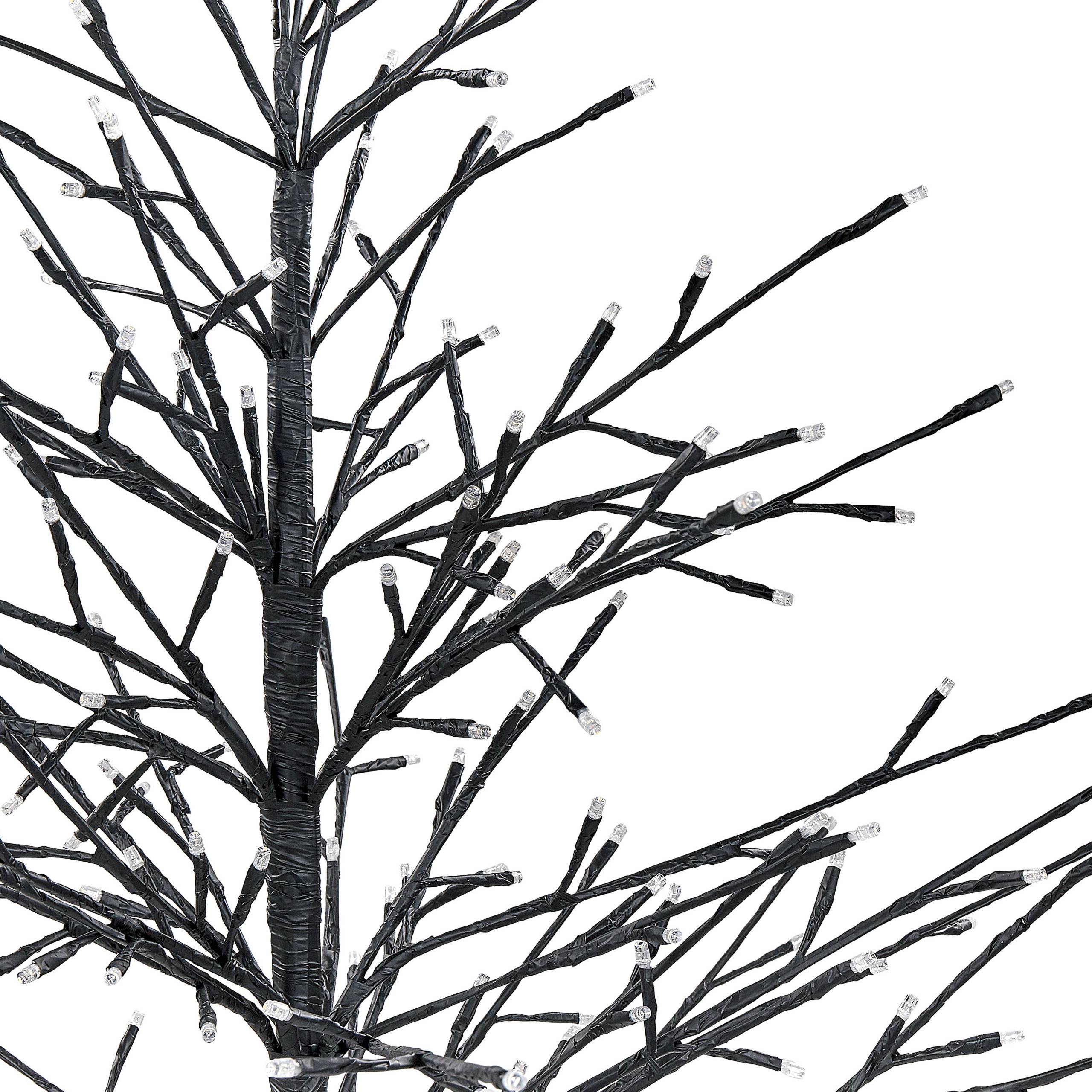 Beliani - Sapin de Noël Décoration LED en Métal noir 150 cm Décoration Saisonnière pour la Maison et le Jardin avec Lumières Noël Chic - Imagen 5