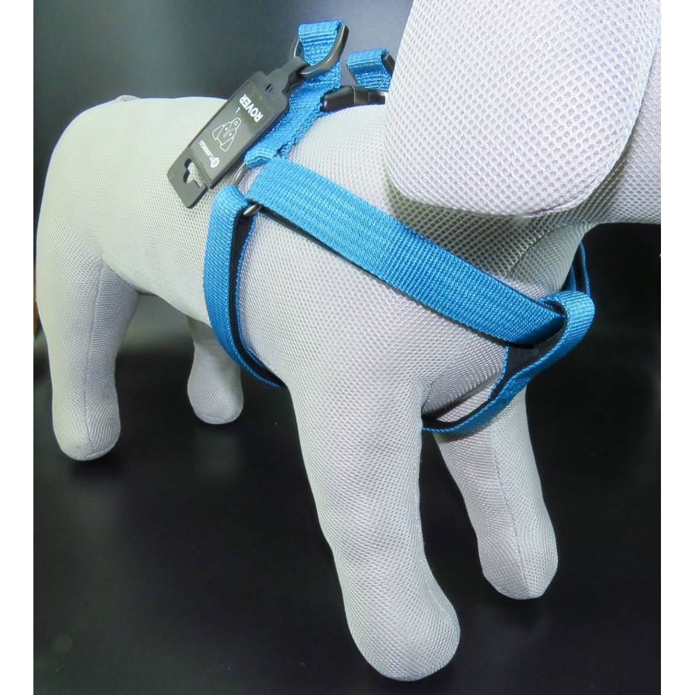 Flamingo - Harnais Jannu bleu taille XL 60-90 cm 25 mm pour chien - Imagen 5