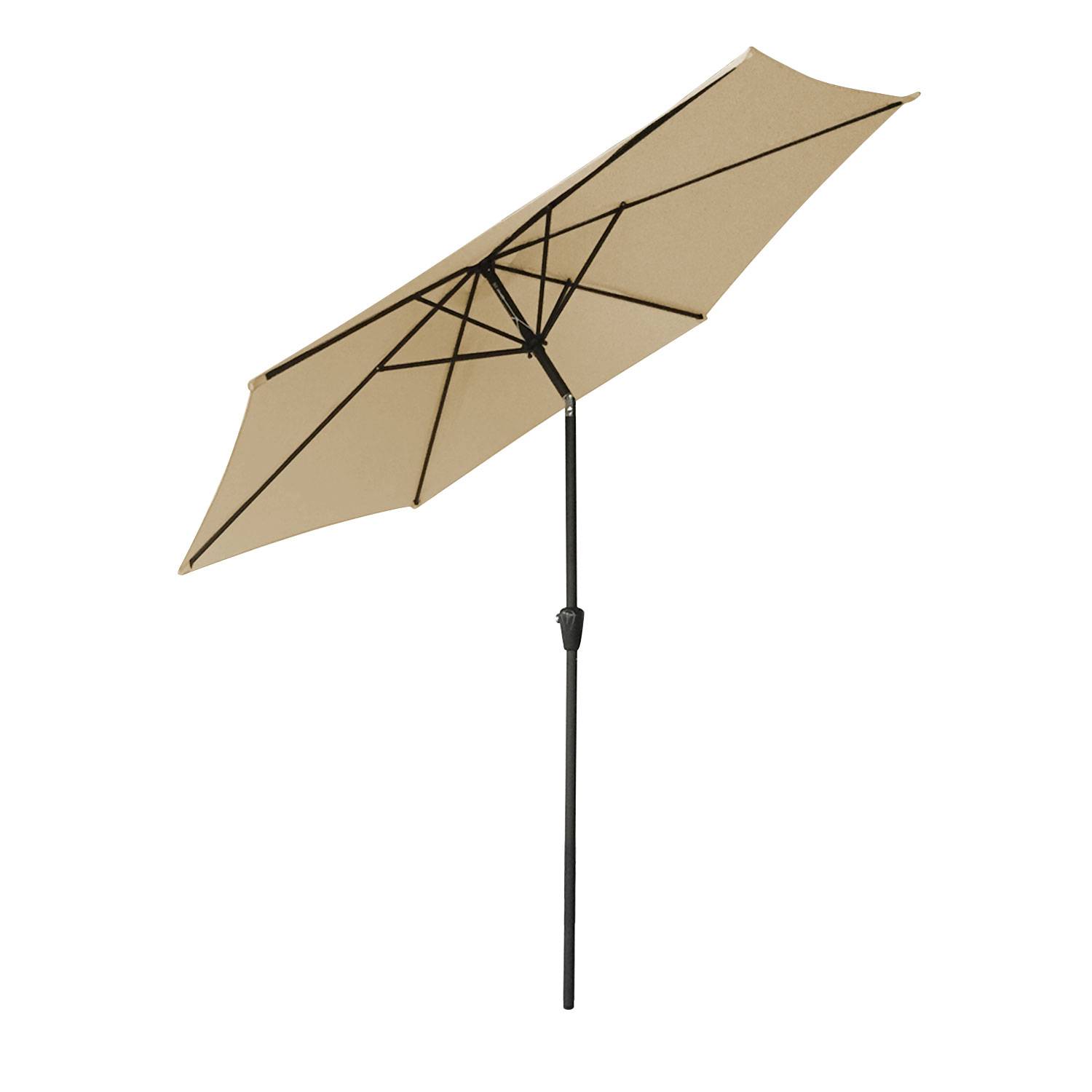 Happy Garden - Parasol droit HAPUNA rond 2,70m de diamètre beige - HAPPY GARDEN - Imagen 2