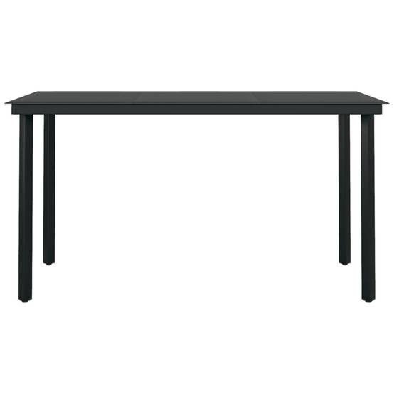 Salon de Jardin 4 Personnes Résine Tressée Ronde Gris Clair, Fauteuils Inclinables et Table 140cm – ComfortXL Outdoor Living - Image 6