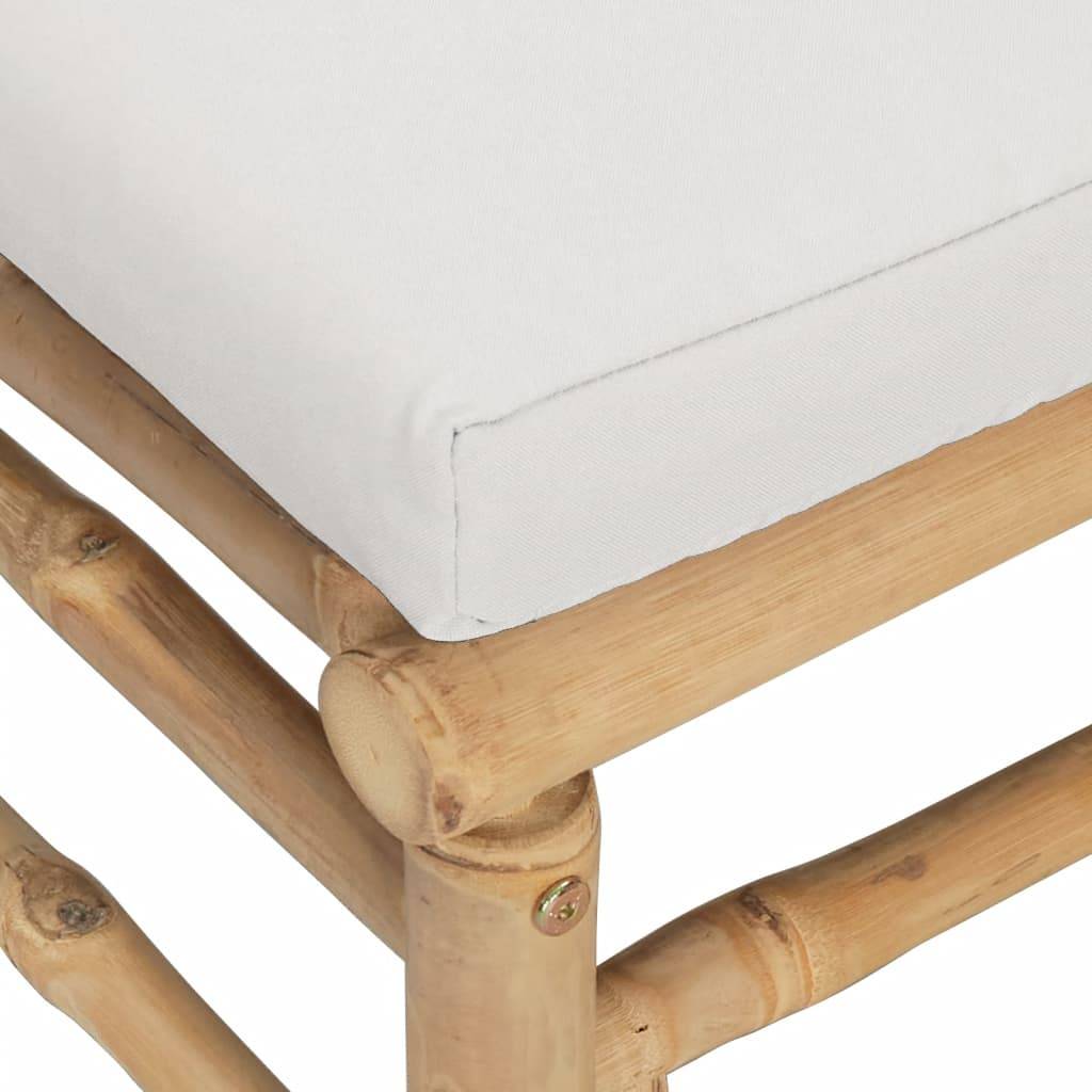Canapés d'Angle Jardin Bambou 2 pcs Coussins Gris Clair Modulables – ComfortXL Outdoor Living - Image 5