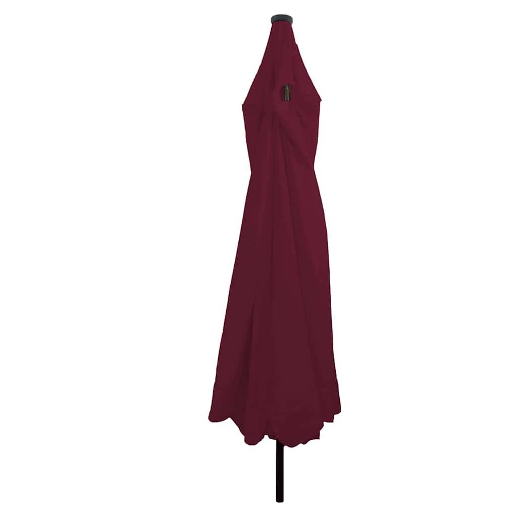 Parasol de jardin polyester bordeaux 395 x 395 x 245 cm - PANGIVO - Image 1
