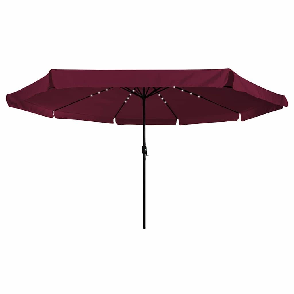Parasol de jardin polyester bordeaux 395 x 395 x 245 cm - PANGIVO - Image 2