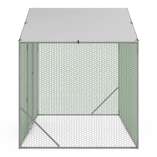 Enclos poulailler 3 m² parc grillagé 2,20x1,4 M acier galvanisé - Image 4