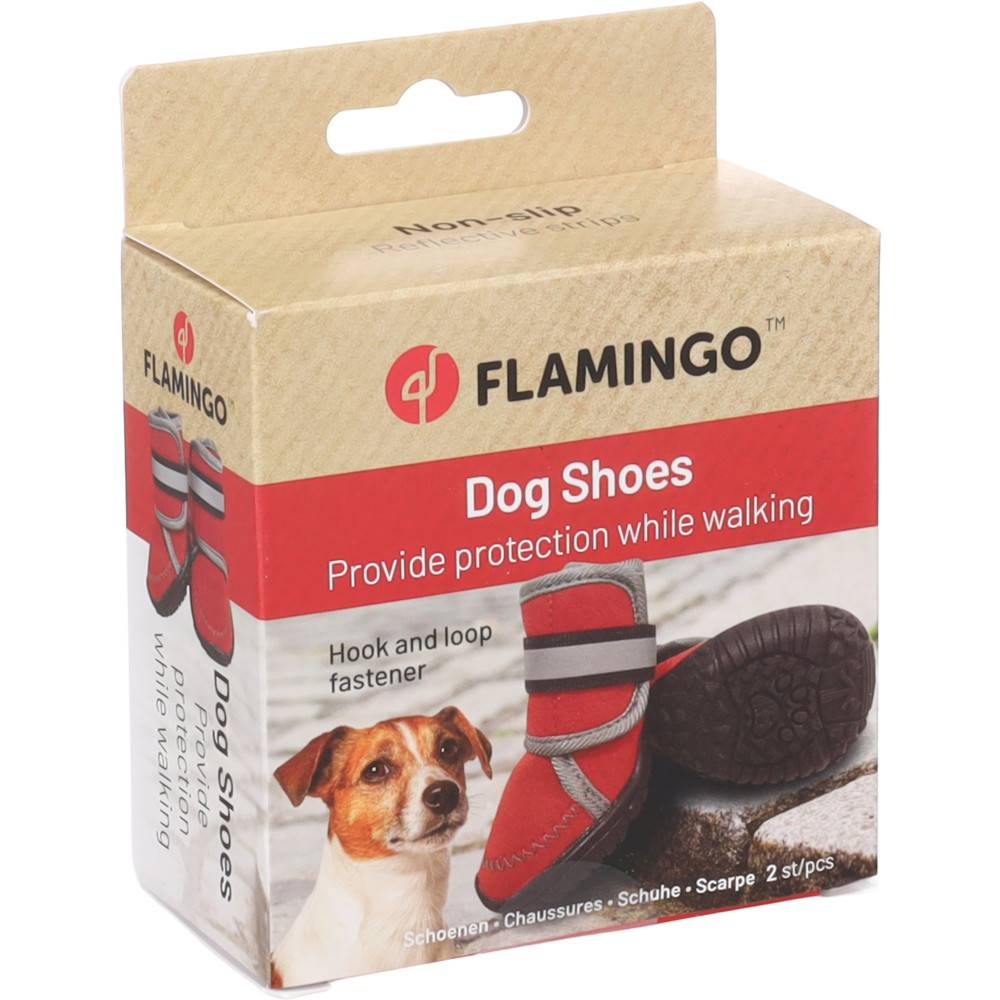 Chaussures Kajan Rouge XS 6.4 x 5.2 cm. 2 pièces pour chien - Image 1