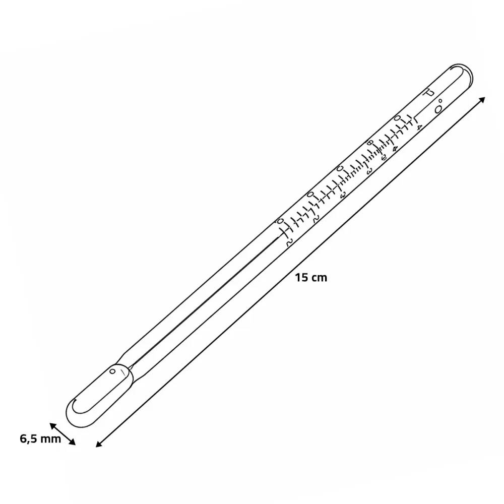 Olba - Thermomètre tube rouge avec support - OLBA Olba - Image 4