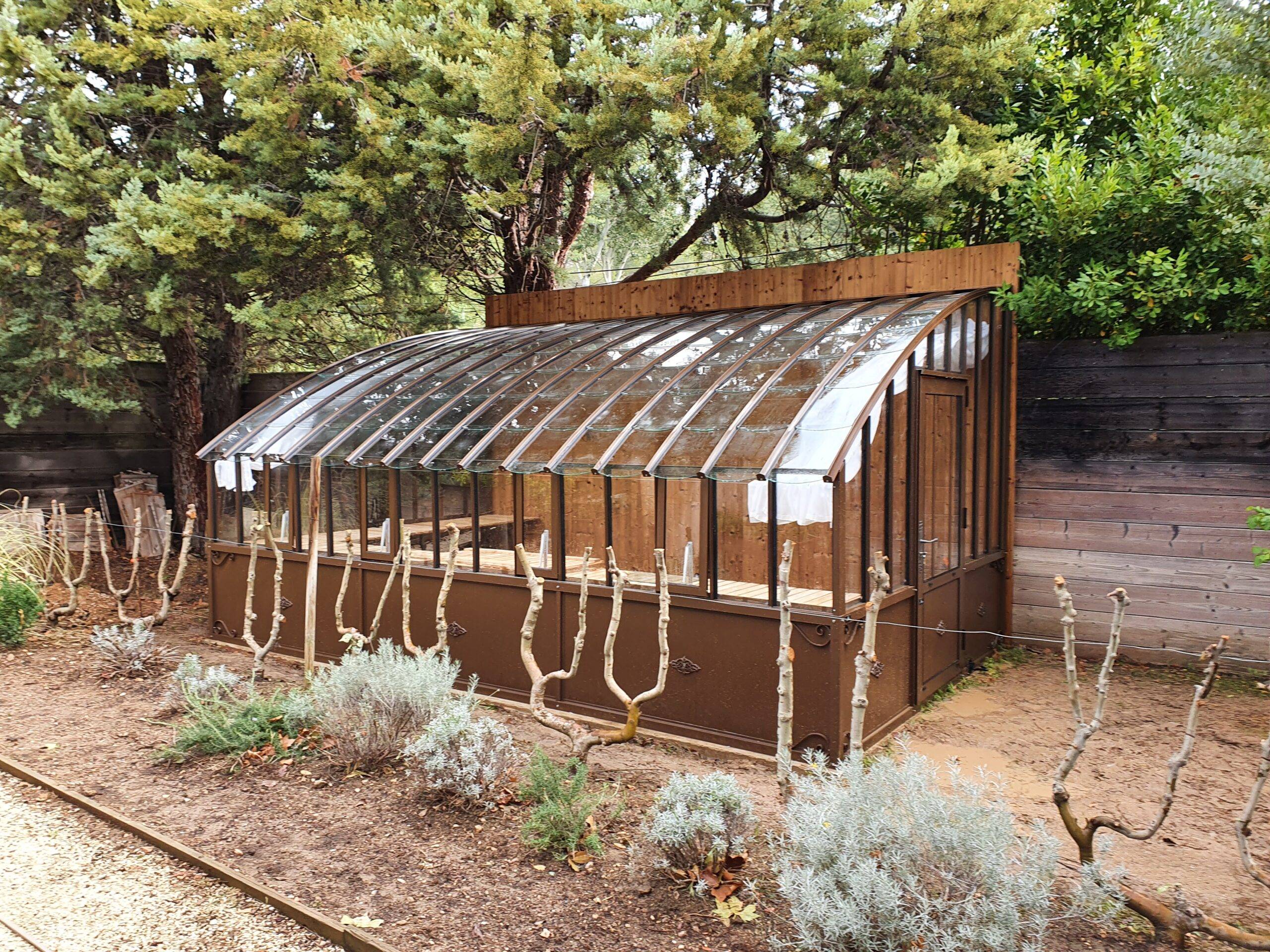10m² - Serre en tuile de verre à l'ancienne - Eléonore Soubassement - Aluminium - 10m²  - mars rouille - L'atelier Des Serres - Imagen 3