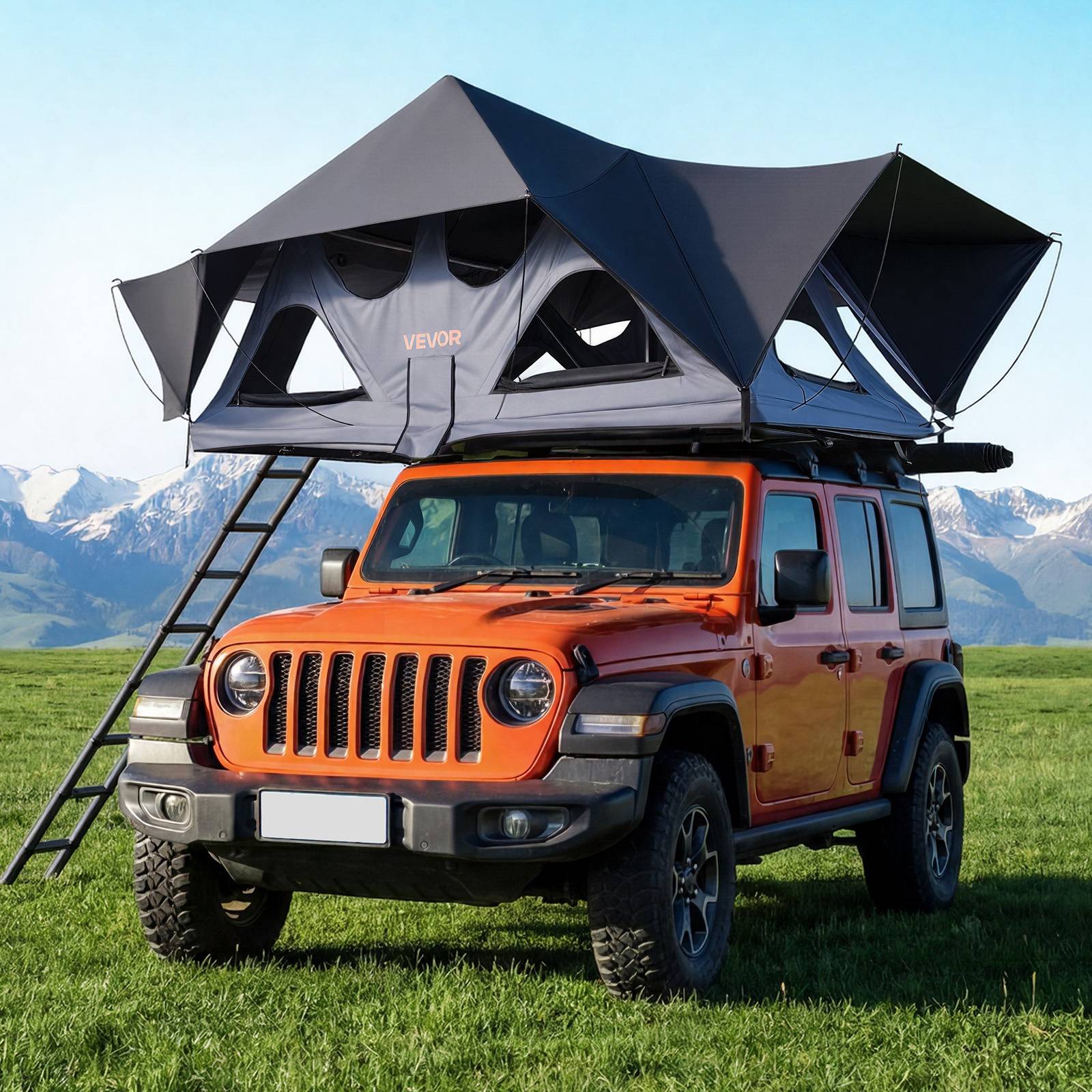 Vevor - VEVOR Tente de Toit Rigide pour Voiture Pliable pour 2-3 Personnes Camping - Image 8