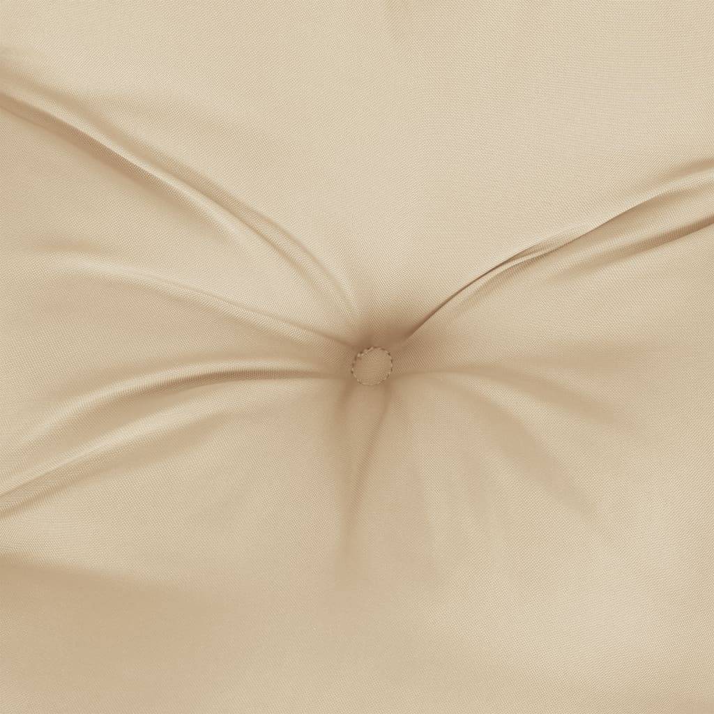 Coussins de chaise à dossier haut tissu oxford beige 120 x 50 x 7 cm, poids:3.75kg - PANGIVO - Image 8
