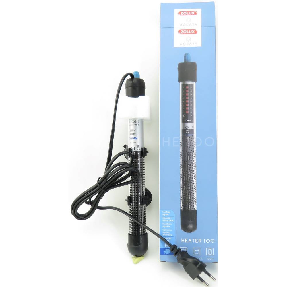 Zolux - Chauffage d'aquarium heater 100 zolux 100 W longueur 27 cm - Image 1