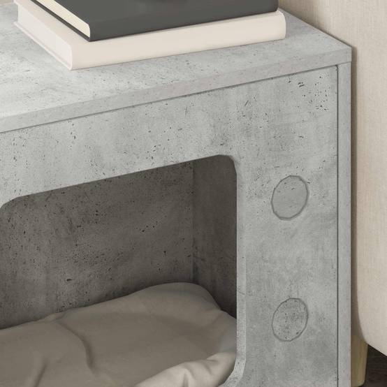 Niche Chat Haute Effet Béton Repos Gris 52cm pour Chat Urbain Solide - ComfortXL Outdoor Living - Image 4