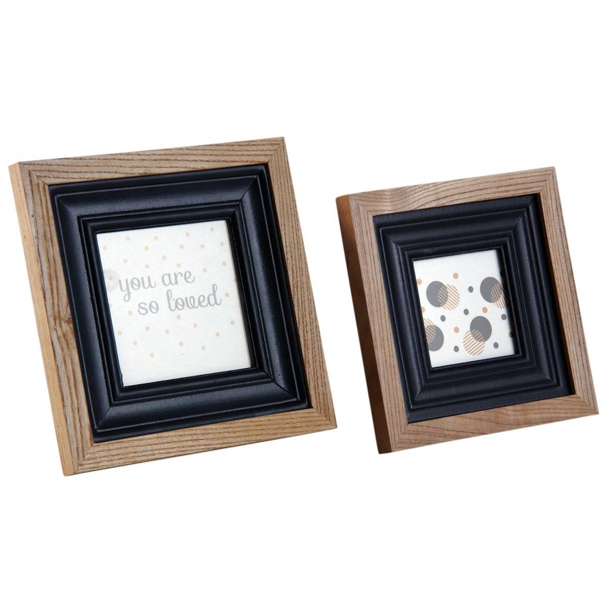 Aubry Gaspard - Cadre photo en bois et verre (Lot de 2) - Imagen 1