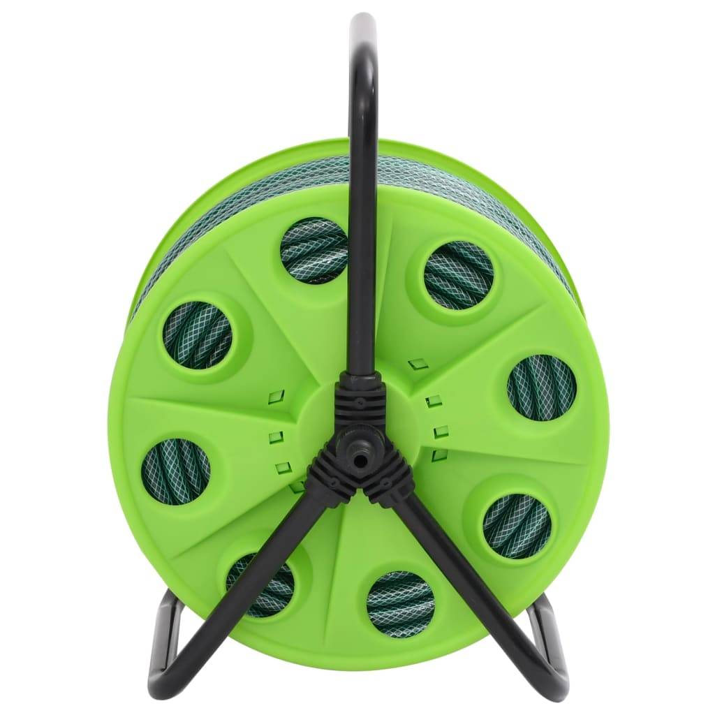 PANGIVO - Enrouleur de tuyau acier galvanisé et PVC vert 40.5 x 34.5 x 47 cm - PANGIVO - Image 3