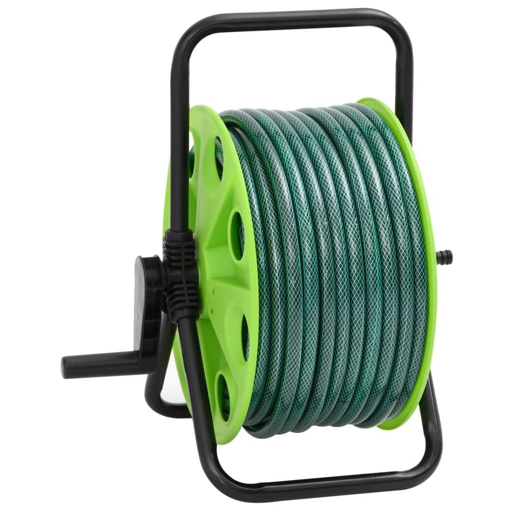 PANGIVO - Enrouleur de tuyau acier galvanisé et PVC vert 40.5 x 34.5 x 47 cm - PANGIVO - Image 4