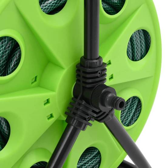 PANGIVO - Enrouleur de tuyau acier galvanisé et PVC vert 40.5 x 34.5 x 47 cm - PANGIVO - Image 6