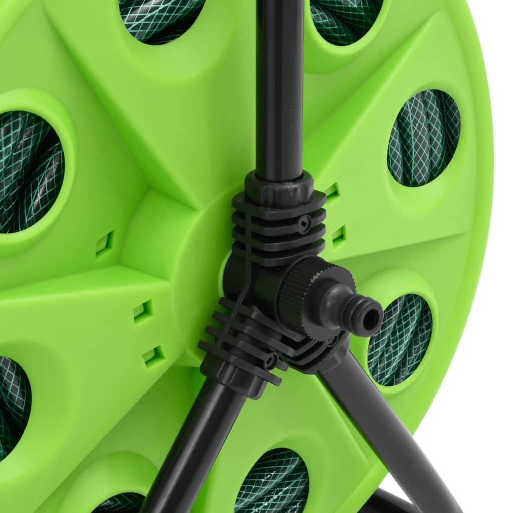 PANGIVO - Enrouleur de tuyau acier galvanisé et PVC vert 40.5 x 34.5 x 47 cm - PANGIVO - Image 6
