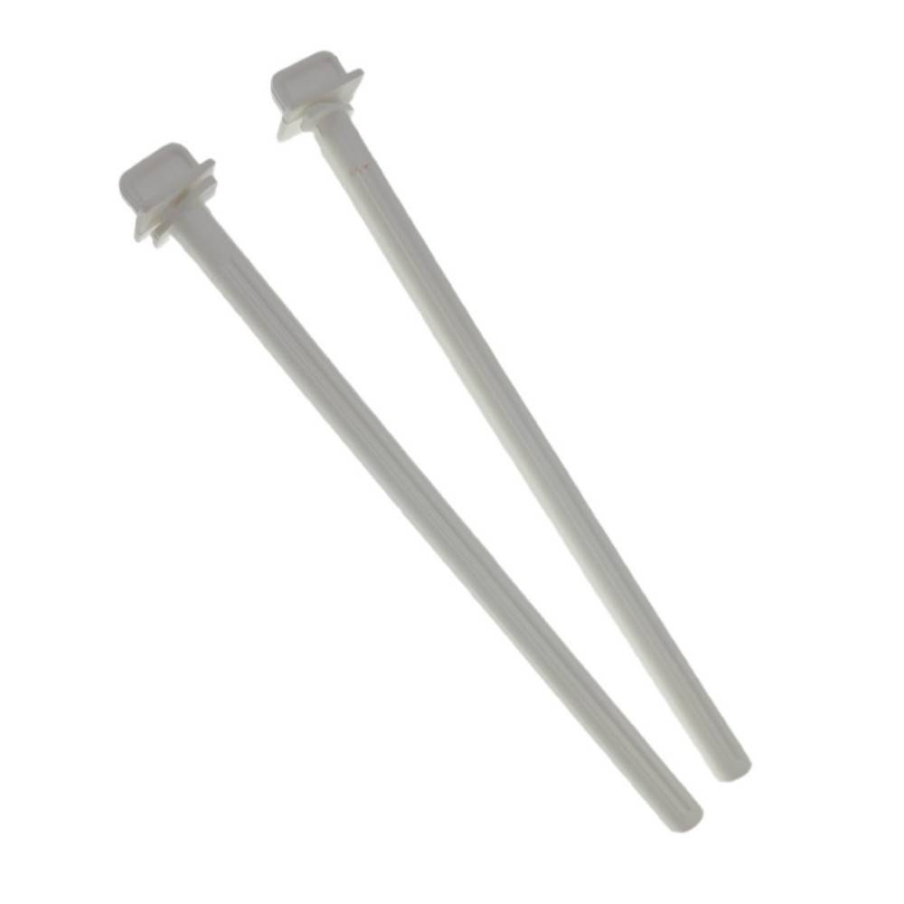2 Perchoirs plastique blanc de 21.5 cm, pour oiseaux - Image 1