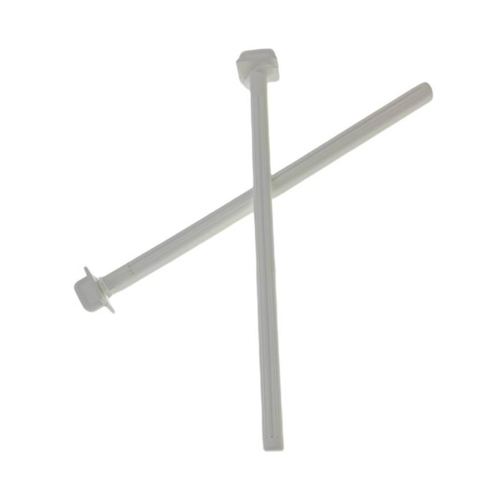 2 Perchoirs plastique blanc de 21.5 cm, pour oiseaux - Image 3