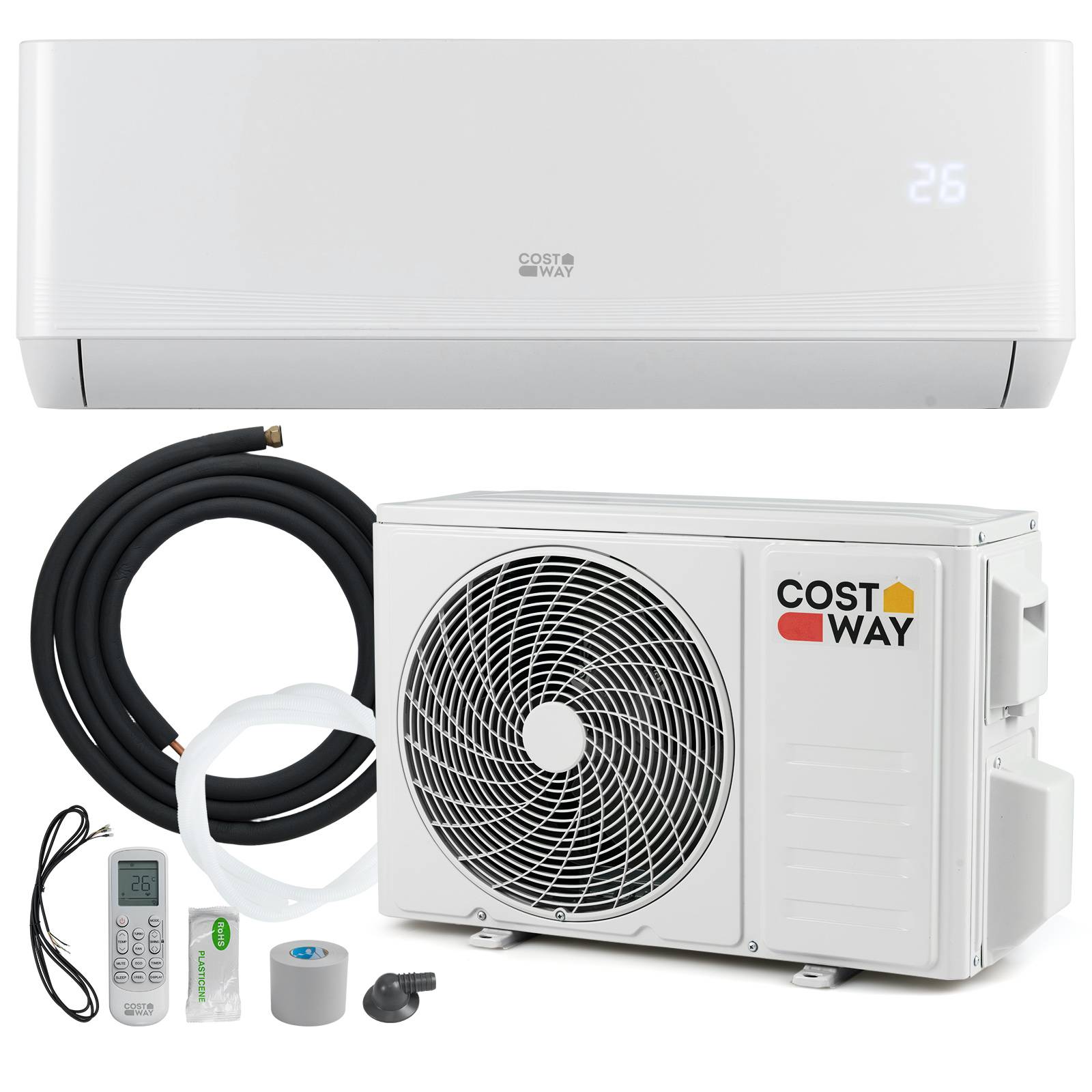 Climatiseur réversible Mono-split 12000BTU-3,4 kW-R32-A++/Minuterie 24H - Image 1