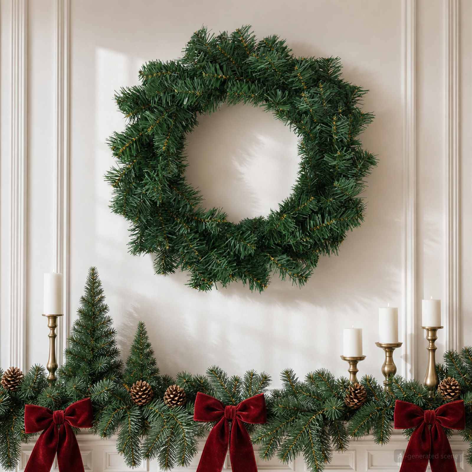 Vidaxl - Couronne de Noël Vert Ø 50 cm PVC vidaXL 42056959