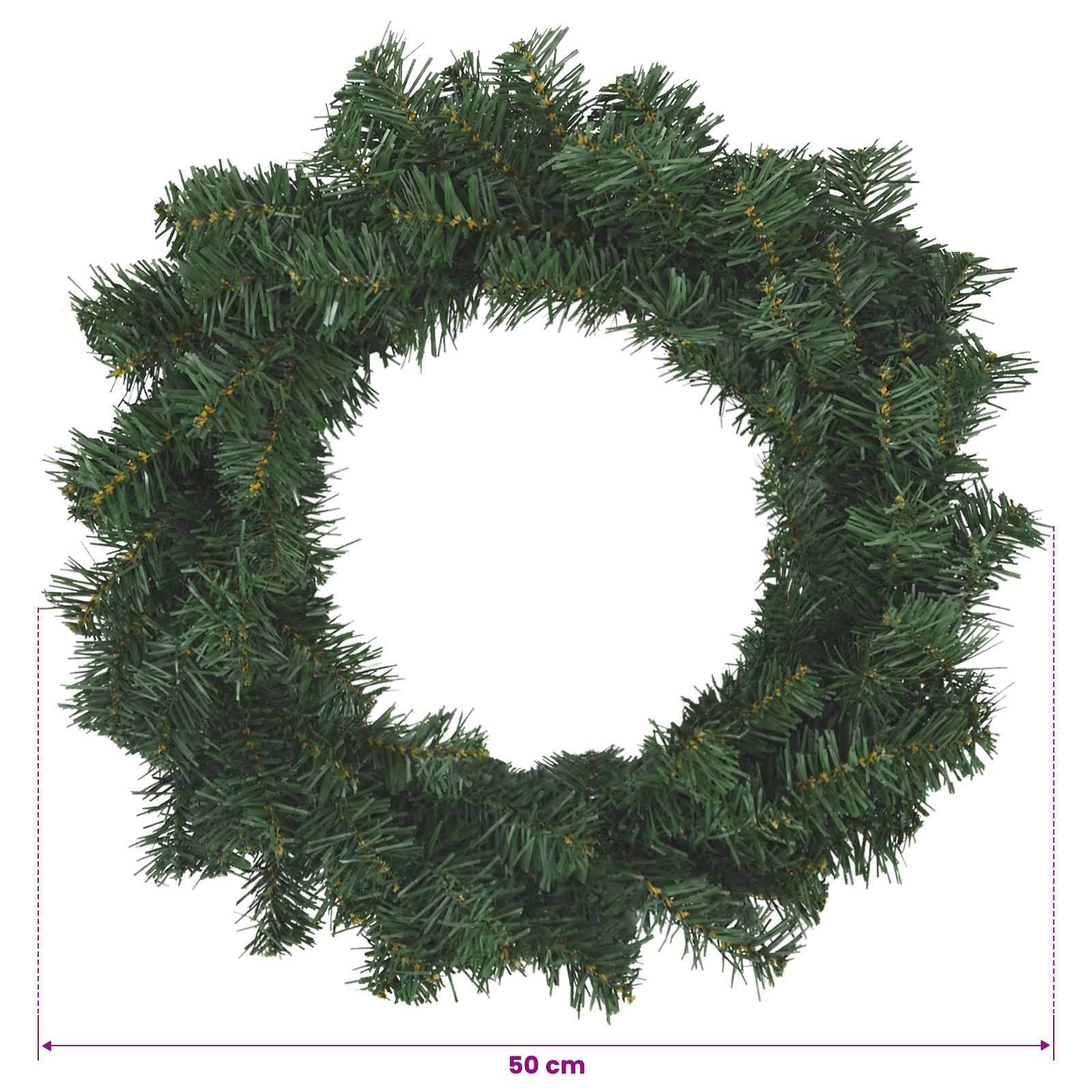 Vidaxl - Couronne de Noël Vert Ø 50 cm PVC vidaXL 42056959 - Image 3