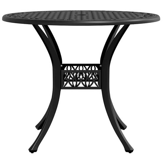 Table de jardin aluminium coulé noir Ø90 x 75 cm - PANGIVO - Image 6