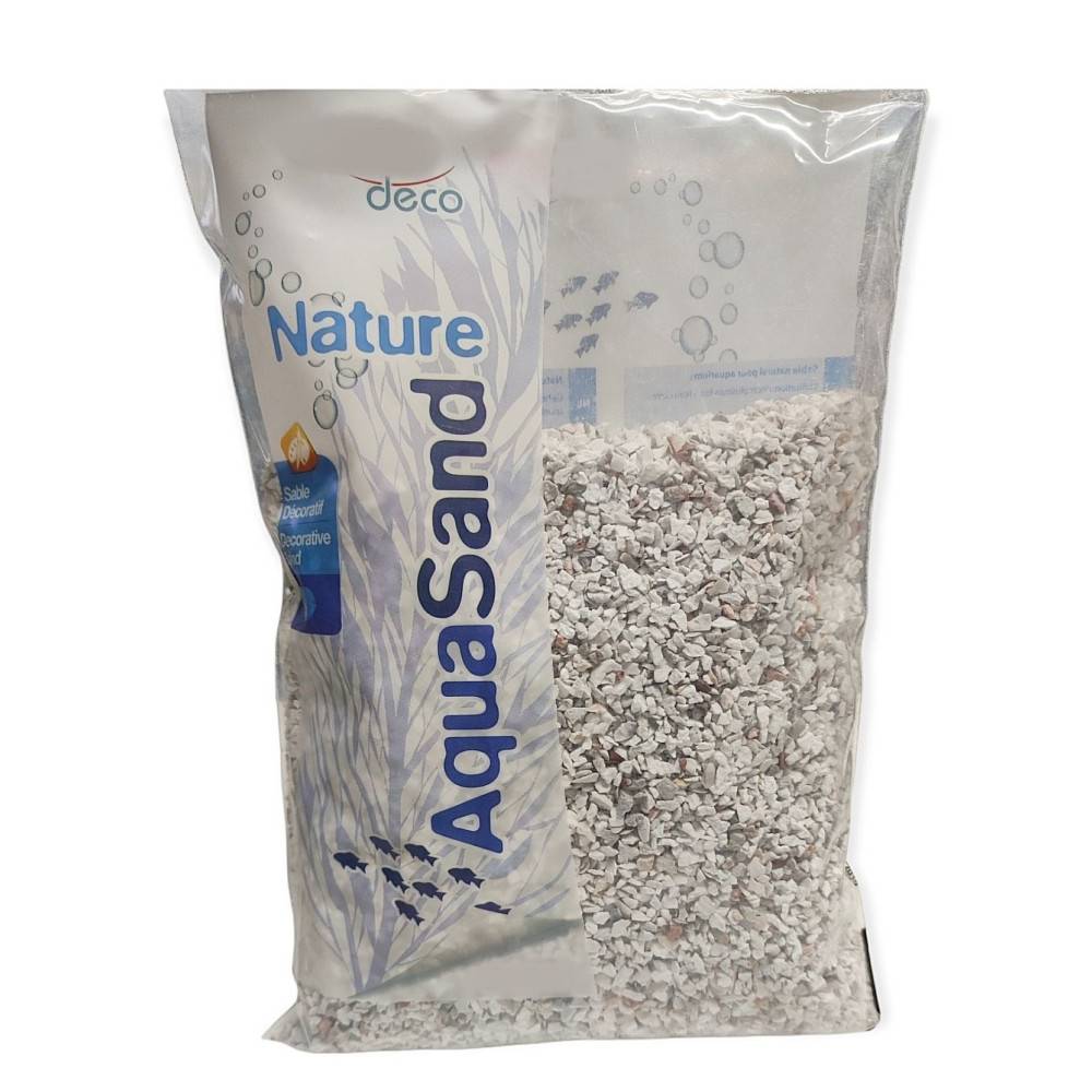 Sol décoratif 1,6-3 mm, naturel cristobalite blanc AquaSand, 0.8 kg pour aquarium - Imagen 1