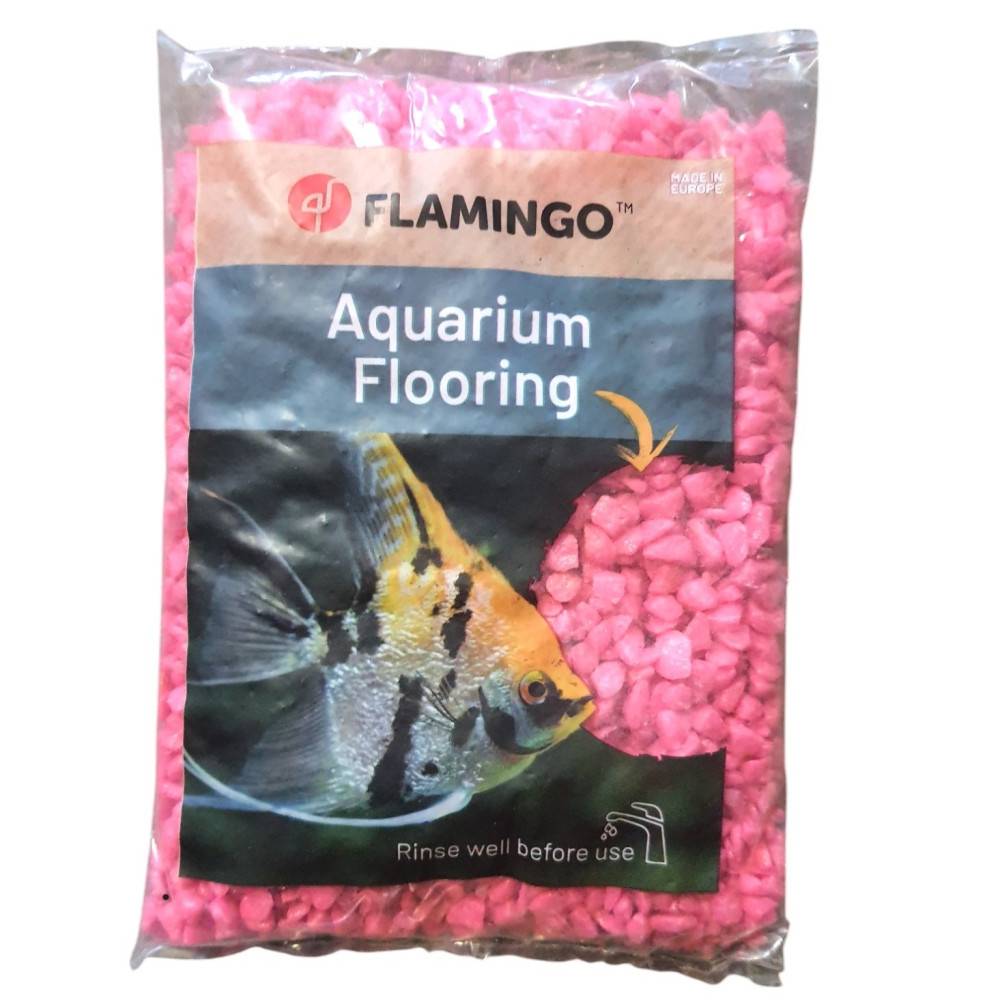 Gravier néon rose, 1 kg, pour aquarium - Imagen 1