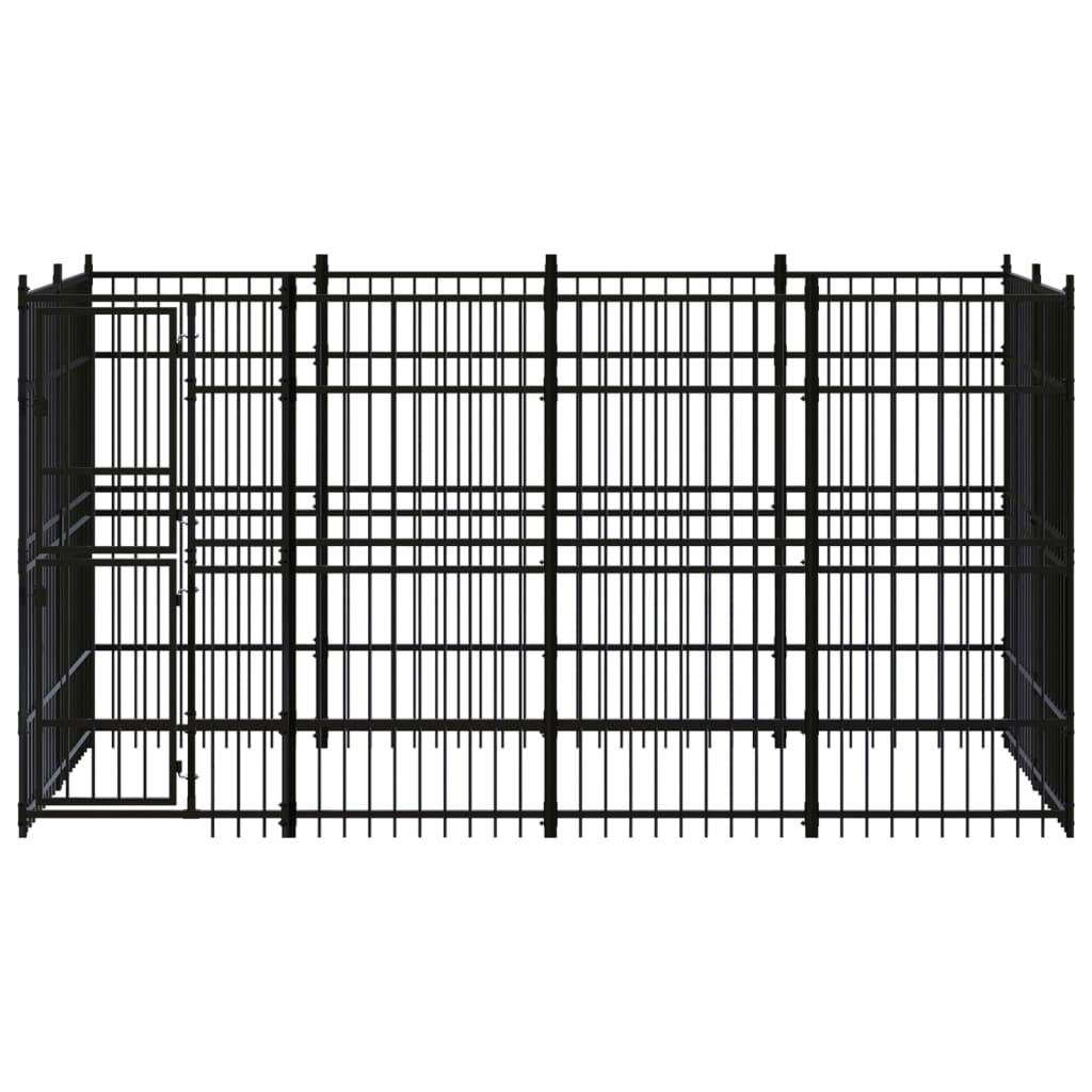Vidaxl - Chenil d'extérieur pour chiens Acier 7,37 m² vidaXL 3097958 - Imagen 2