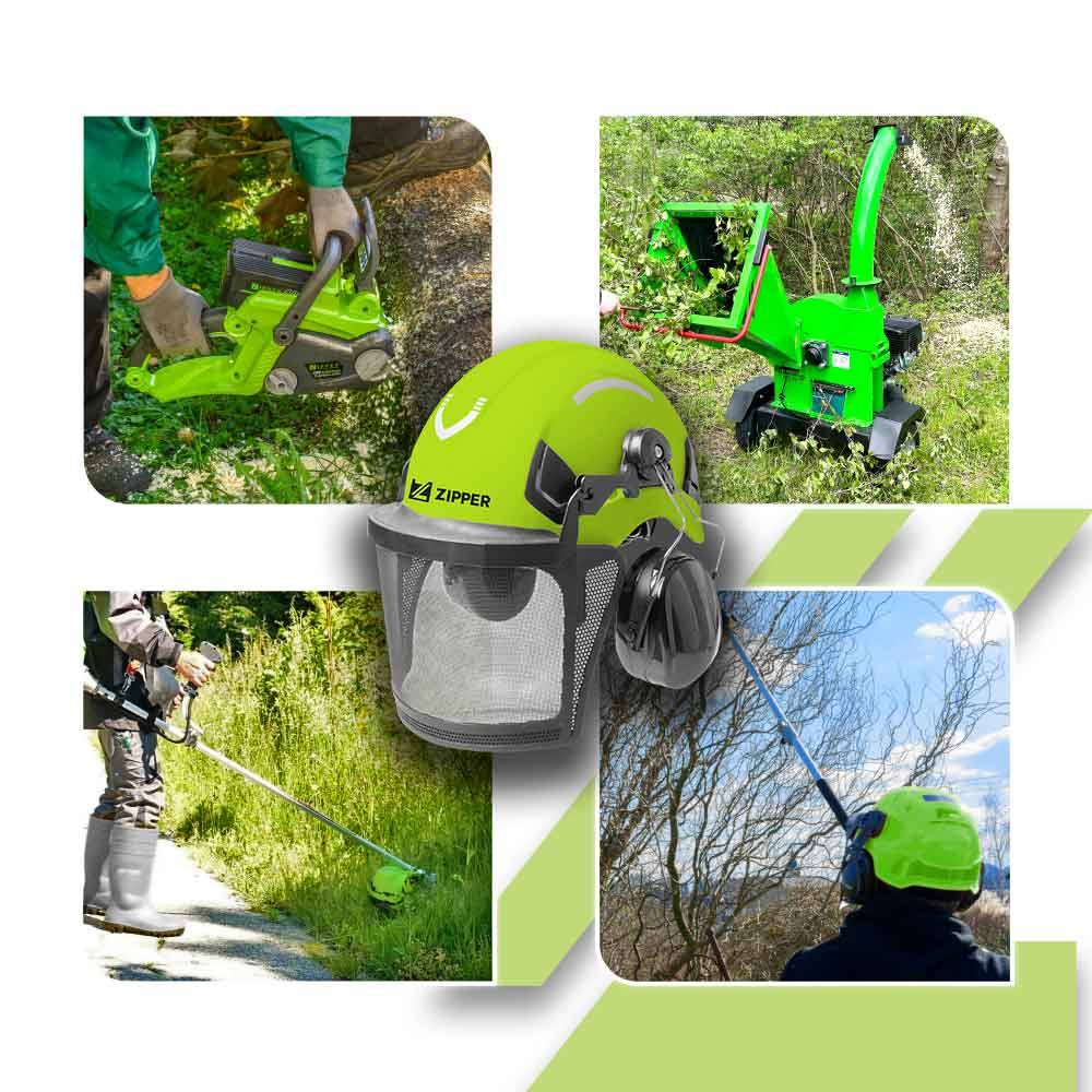 Casque forestier professionnel - 53 à 64 cm - Zipper - Image 2