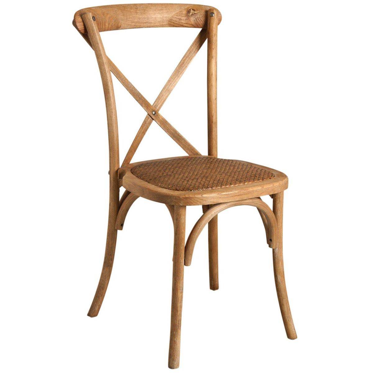 Aubry Gaspard - Chaise bistro en orme empilable unitaire Aubry Gaspard - Imagen 1