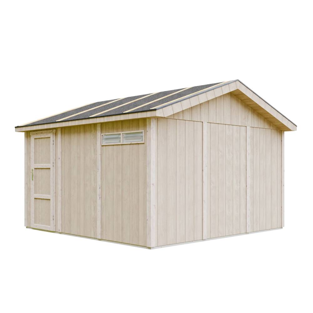 Timbela - Garage Qualité Premium 13 m² / L378xl412 cm - garage pour moto, vélos, machines de jardinage - Timbela M990B - Image 2