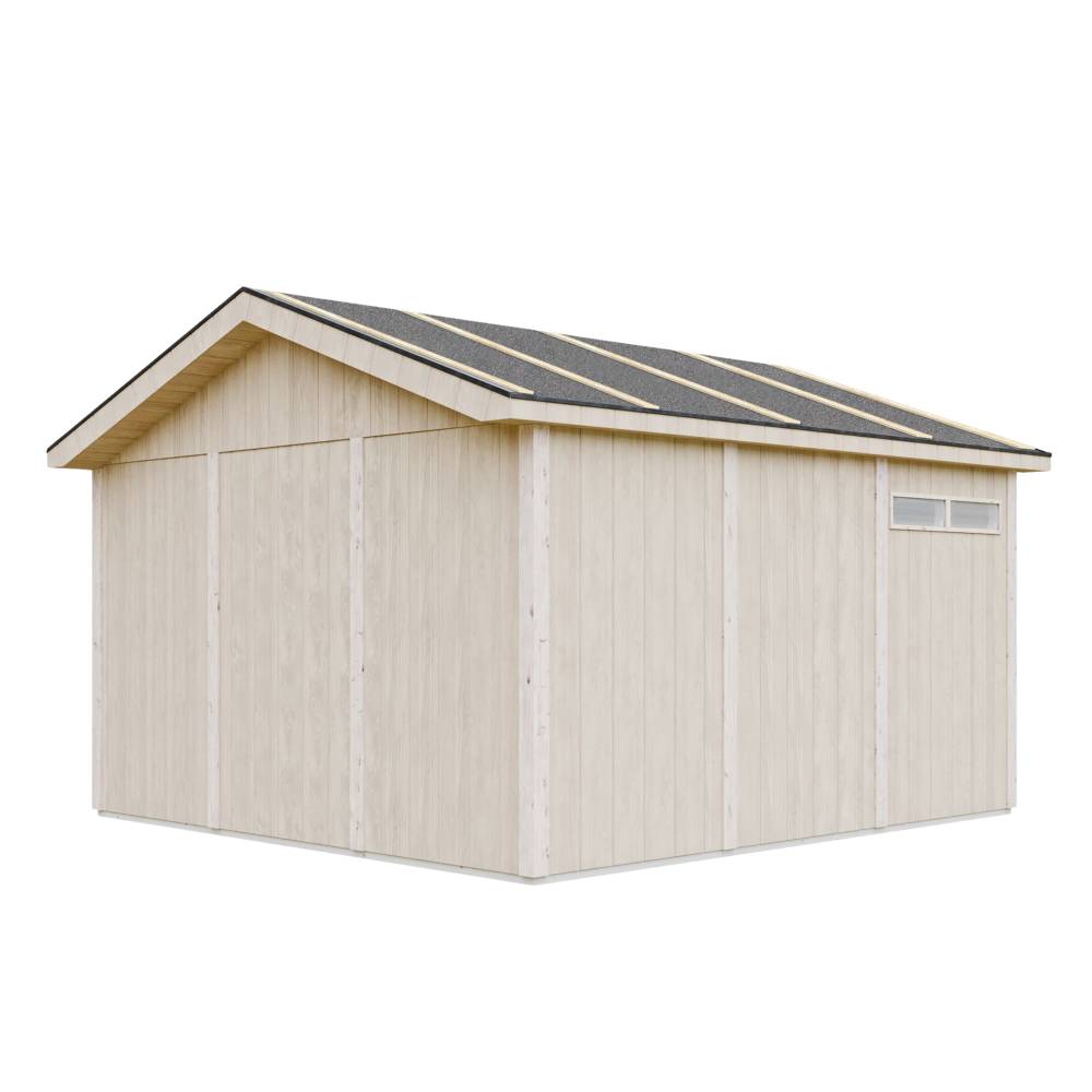 Timbela - Garage Qualité Premium 13 m² / L378xl412 cm - garage pour moto, vélos, machines de jardinage - Timbela M990B - Image 3