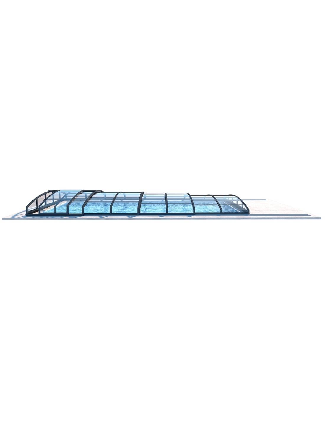 Altanka - Abri de piscine Skyline - 8,61x4,20 m - polycarbonate alvéolaire 8 mm - Couleur Ral7016 Graphite - ECO303 - Imagen 3