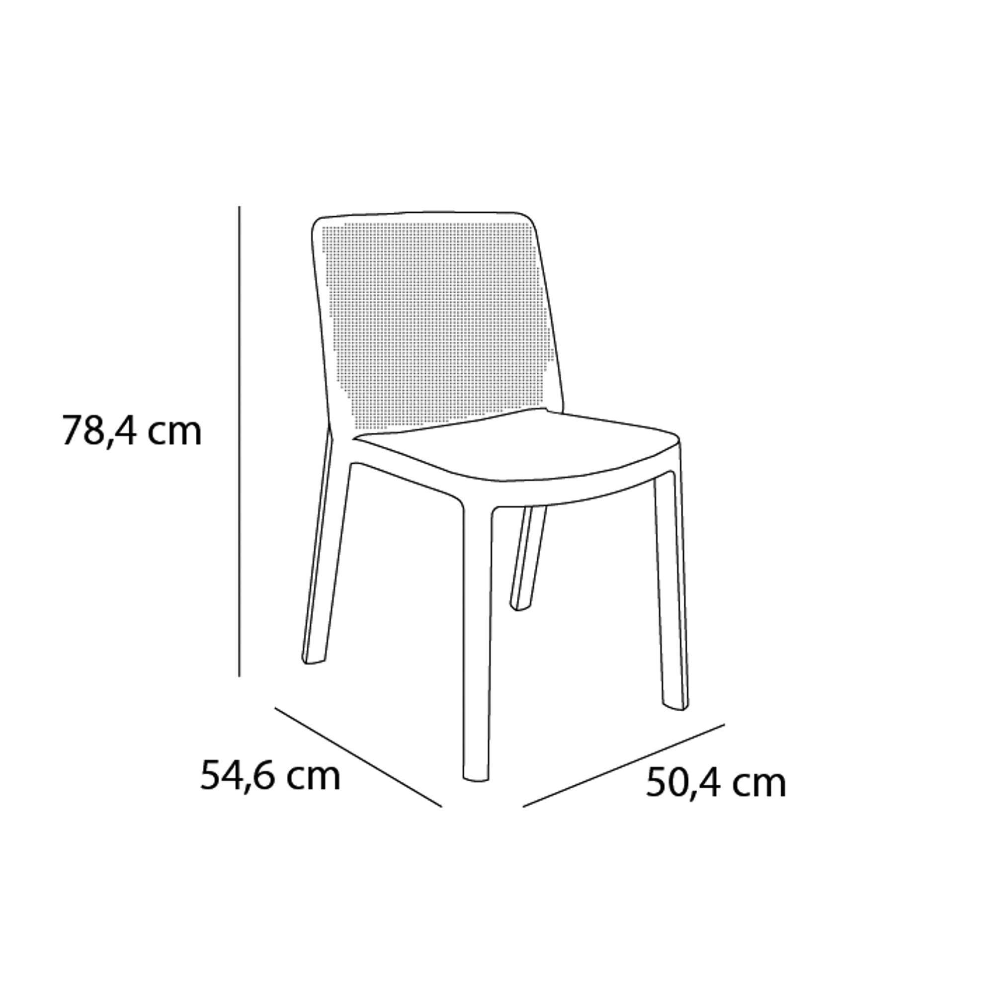 Garbar - Fauteuils Fresh garbar plastique rouge (Lot de 6) - Image 2