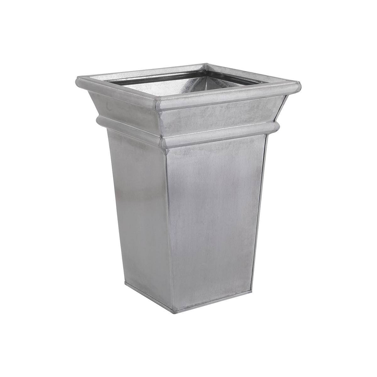 Aubry Gaspard - Vase en zinc brossé 38 x 38 x 58 cm - Imagen 1