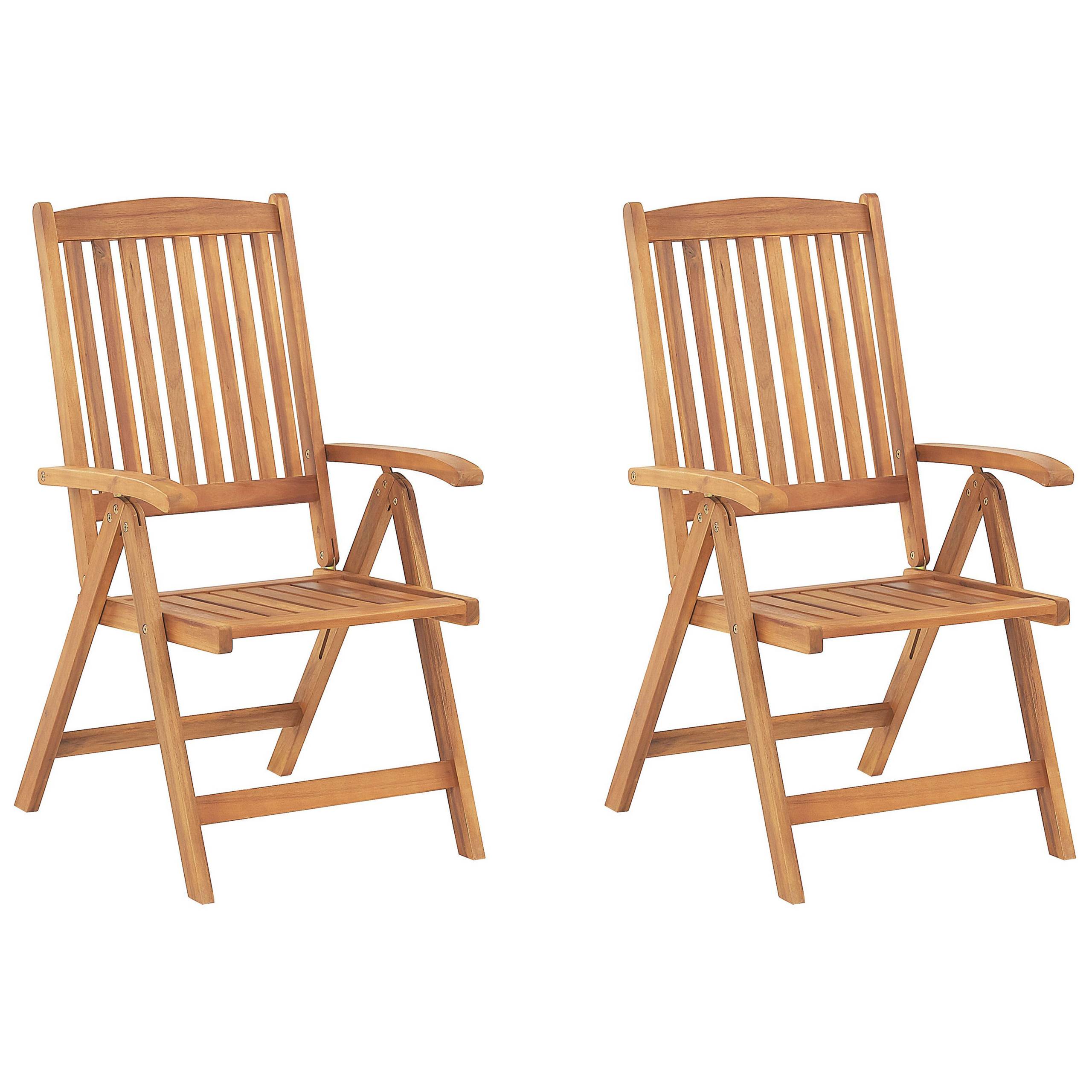 Beliani - Set de bistrot, 2 Personnes Acacia Gris graphite JAVA - Beliani - Imagen 3