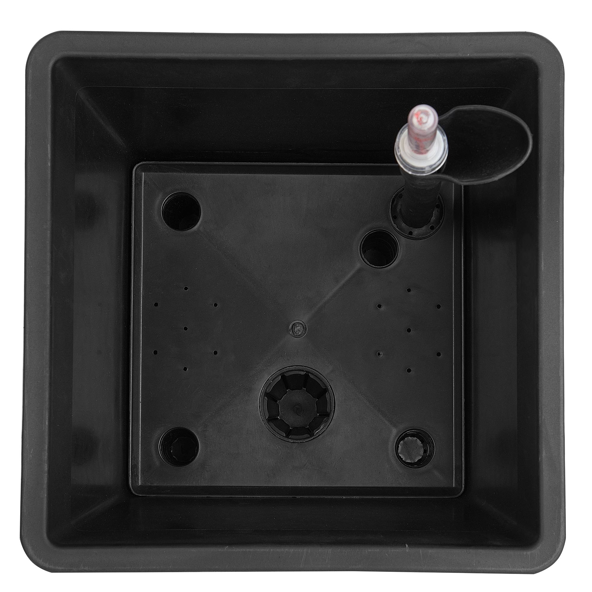 Beliani - Cache-pot d'extérieur Matière synthétique Noir BALZO Beliani - Imagen 5
