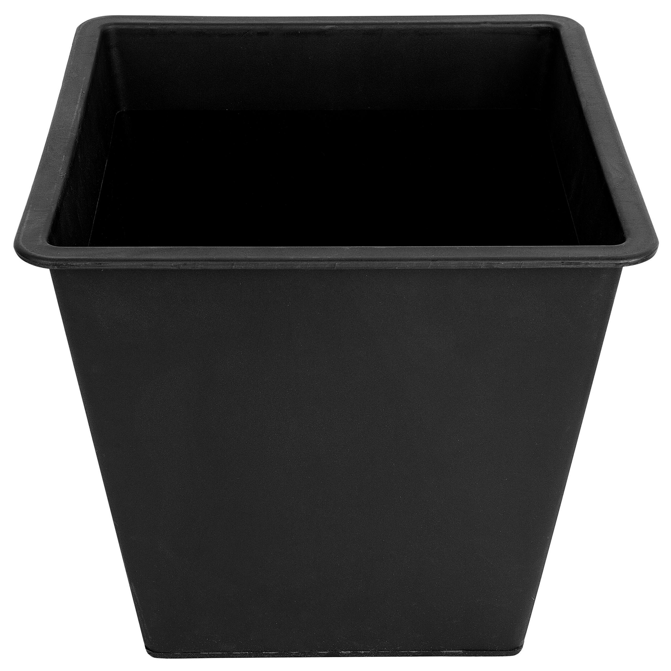 Beliani - Cache-pot d'extérieur Matière synthétique Noir BALZO Beliani - Imagen 4