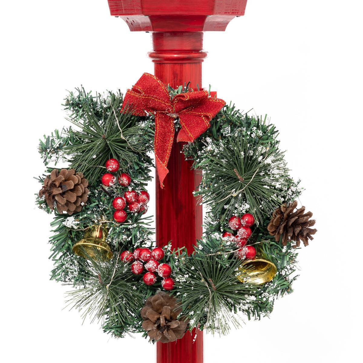 Fééric Lights & Christmas - Decoration intérieur lanterner rouge 184cm 74LED - Feeric Lights & Christmas - Imagen 2