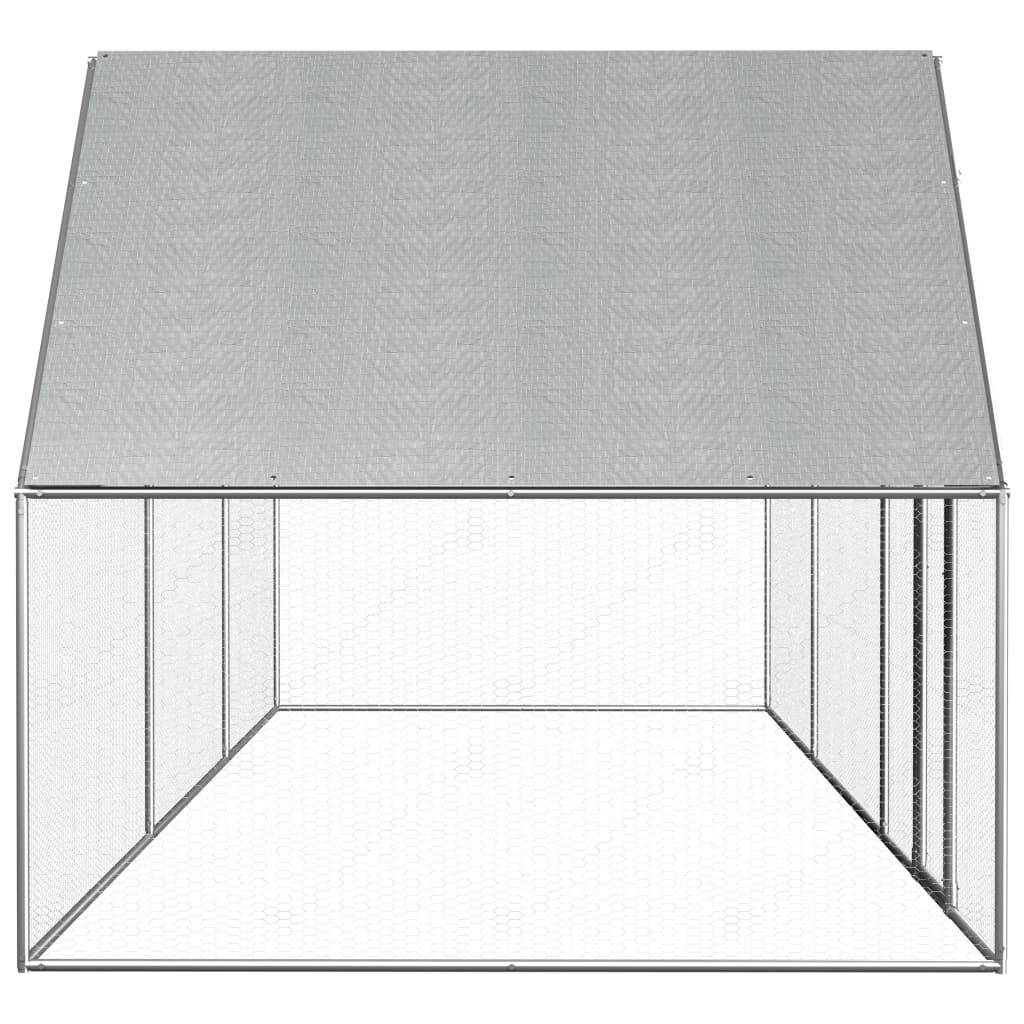 Poulailler 6 x 2 x 2 m avec un toit résistant à l'eau acier galvanisé - Image 3