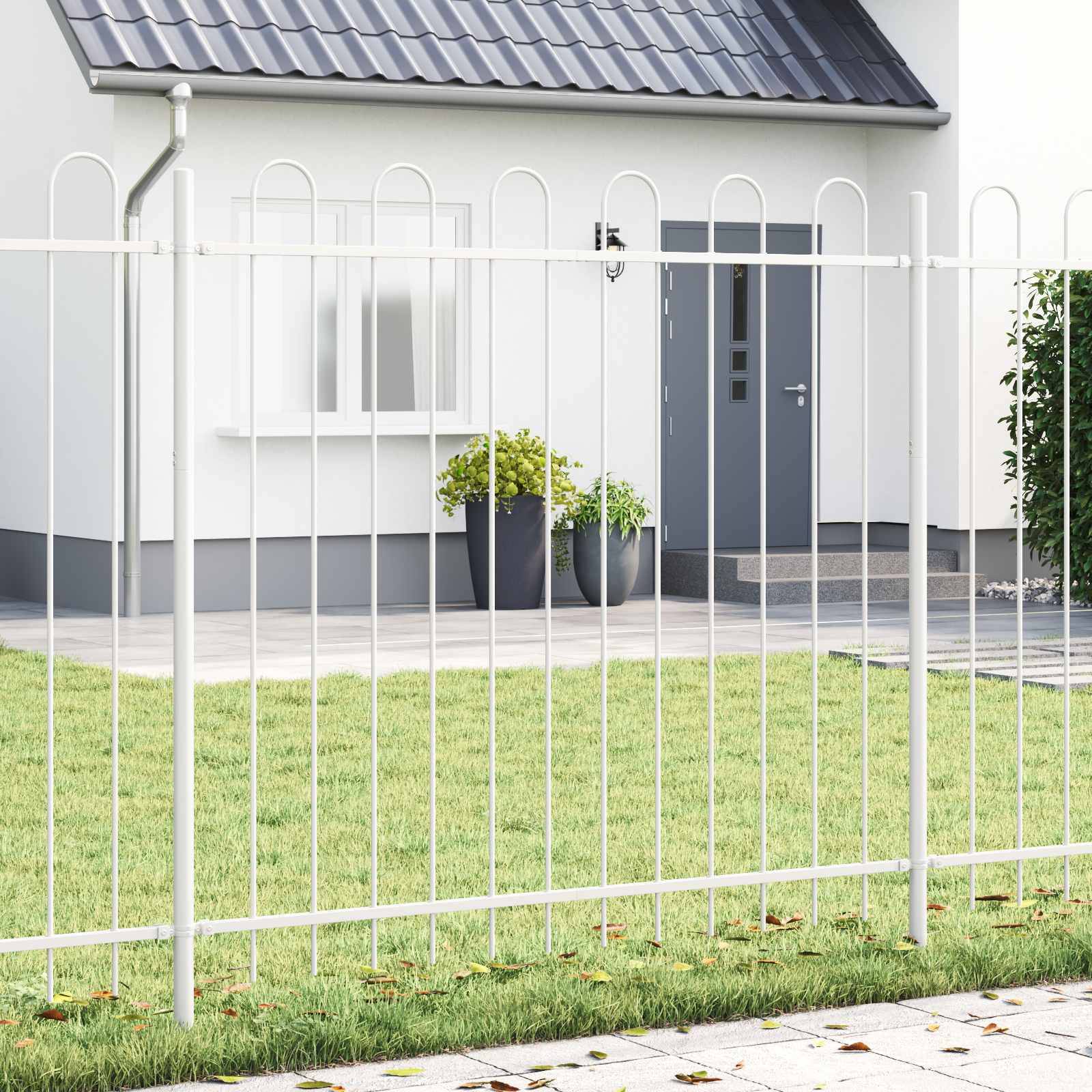 Prolenta Premium - Clotures - palissades Clarence Blanc L. 340 X H. 130 - P95071S - Image 1
