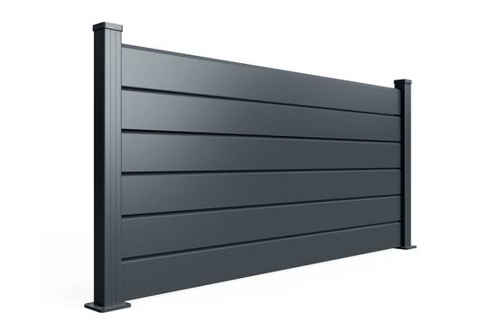 Casanoov Clôture Aluminium Persienne 10m VANO H.90 cm gris - Image 8