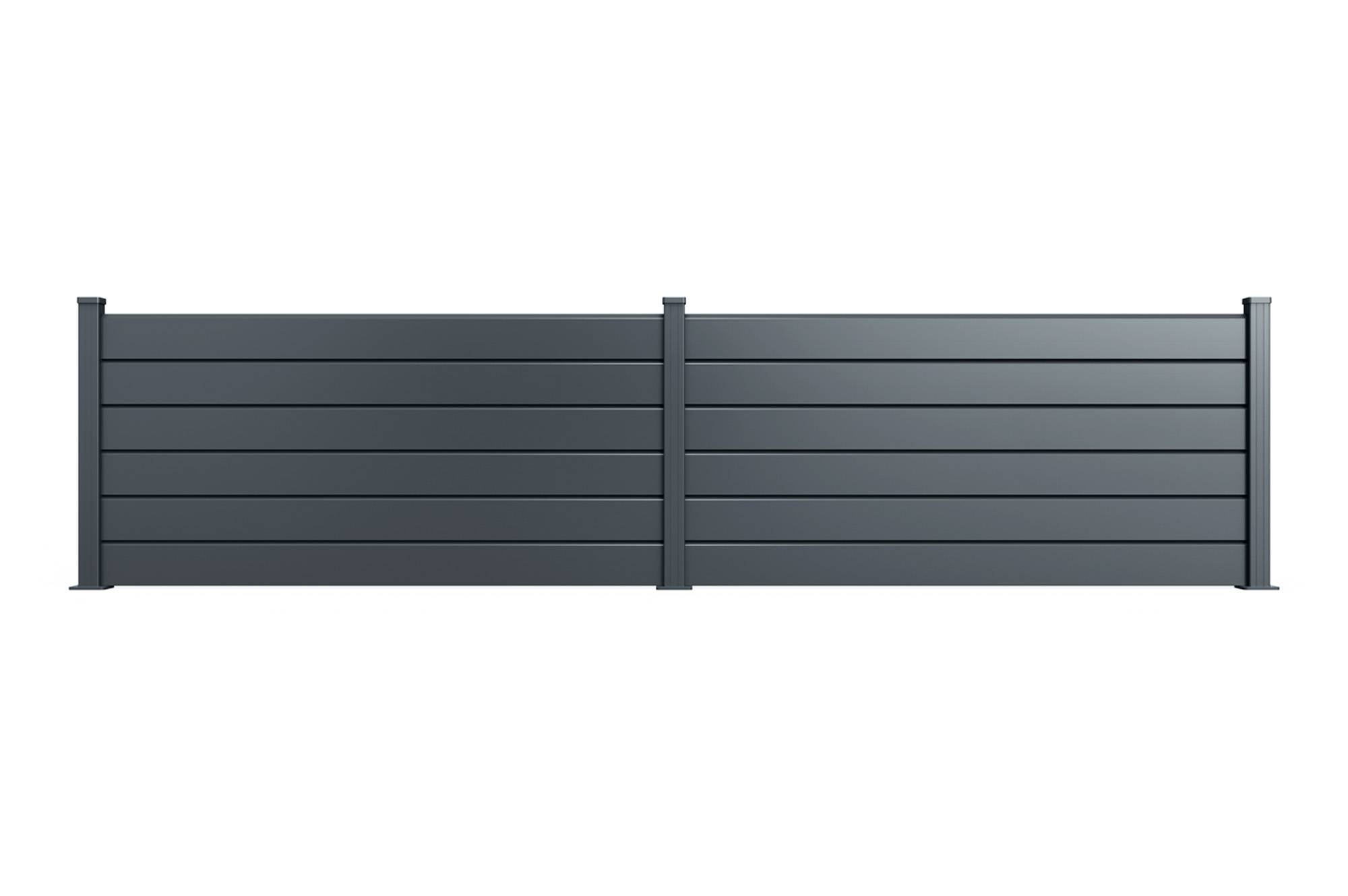 Casanoov Clôture Aluminium Persienne 10m VANO H.90  cm gris - Image 6