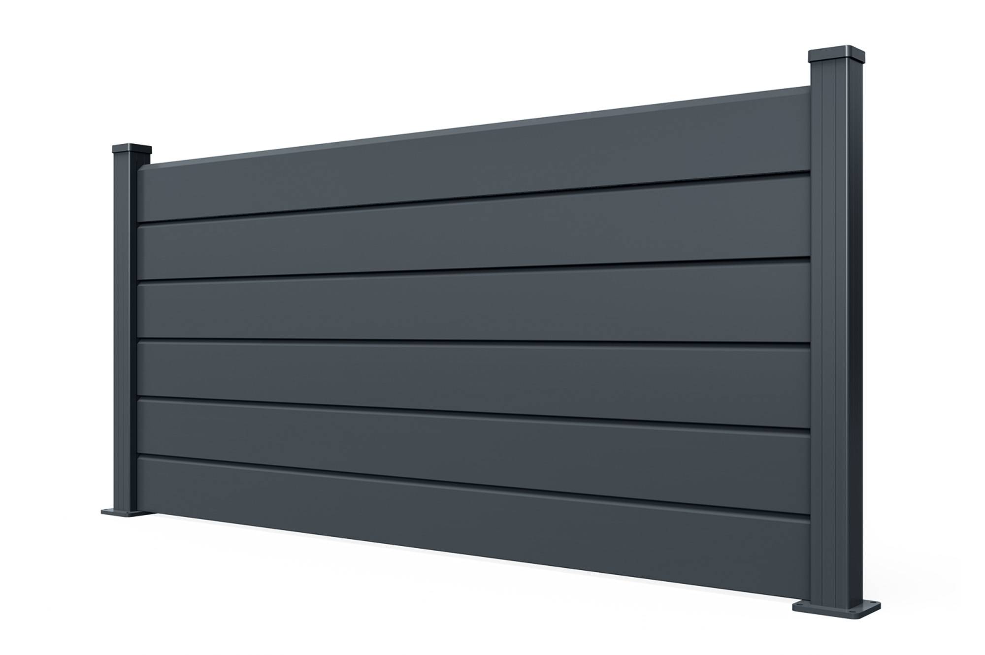Casanoov Clôture Aluminium Persienne 10m VANO H.90  cm gris - Image 7