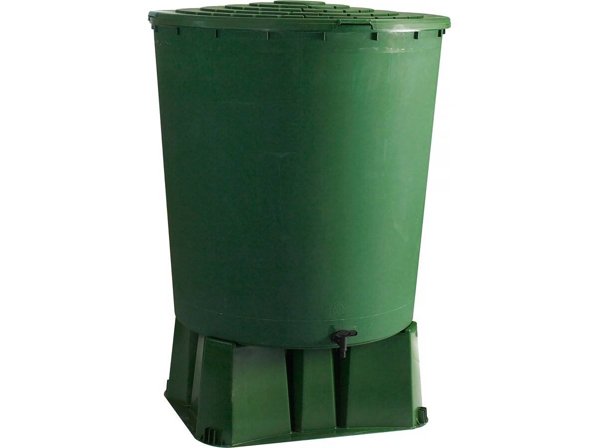 Habitat Et Jardin - Récuperateur D'eau Avec Socle "ubud" -  200l - Vert -habitat Et Jardin - Imagen 1
