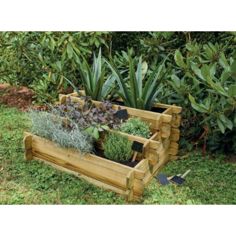 Cerland - Carre potager ANGELIC 800x600x400 mm - 3 etages - Image 1