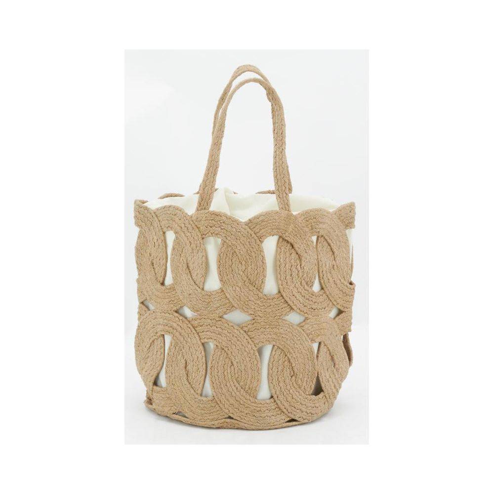 Aubry Gaspard - Sac en jute ajouré doublé coton - Imagen 2